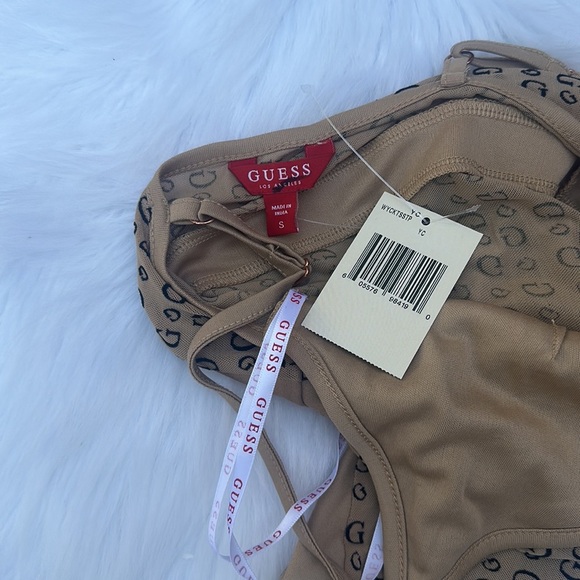 NEW GUESS LOGO WOMENS BODYSUIT SZ S - Picture 4 of 4